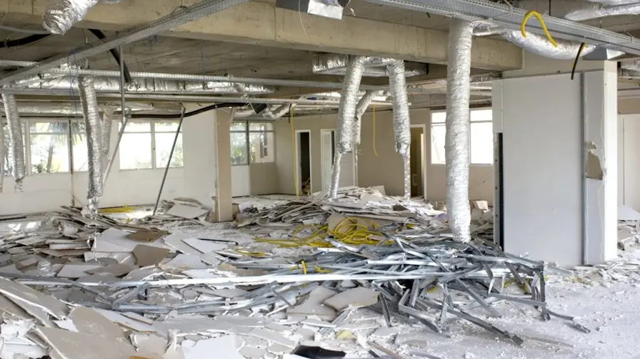 Picture of a Commercial Building with Storm Damage