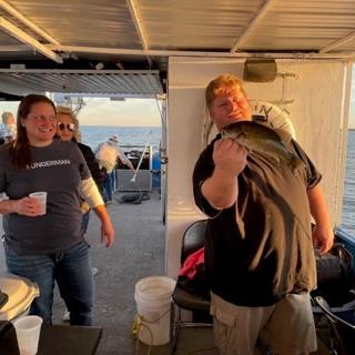 Ungerman team members at the annual company fishing outing.