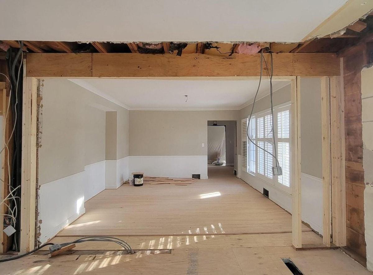 Kitchen Fire Damage Restoration & Open-Plan Rebuild